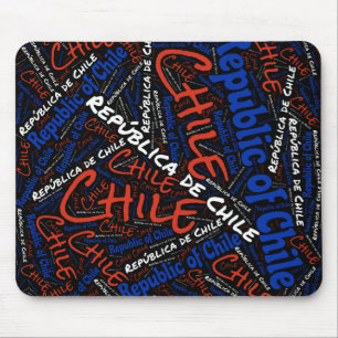 Delightful Chile Flag Colours Patriotic Mouse Mat