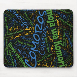 Delightful Comoros Flag Colours Patriotic Mouse Mat
