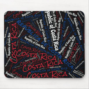 Delightful Costa Rica Flag Colours Patriotic Mouse Mat