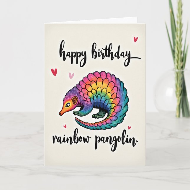 Delightful Creature Birthday Card (Front)