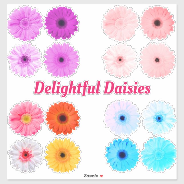 Delightful Daisies Vinyl Decals (Sheet)
