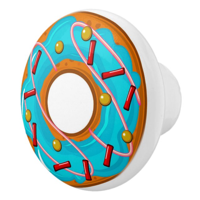 Delightful Decadent Doughnut / Doughnut Ceramic Knob (Right)