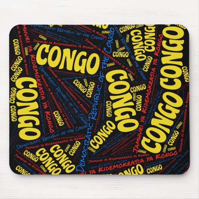 Delightful Democratic Republic of the Congo Flag Mouse Mat (Front)