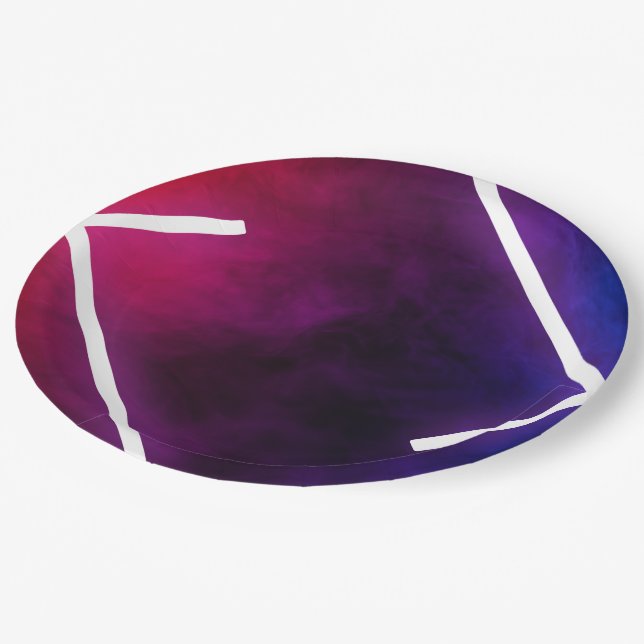 Delightful Designs on 9" Round Paper Plates (Angled)