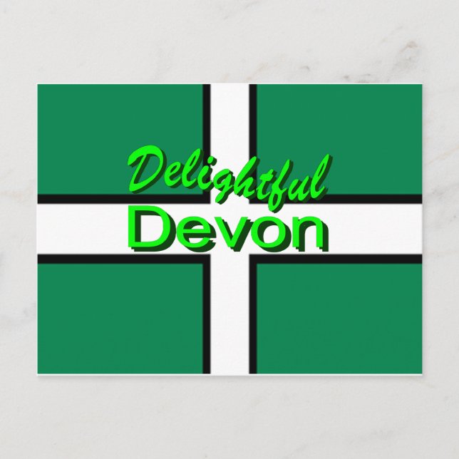 Delightful Devon Postcard (Front)