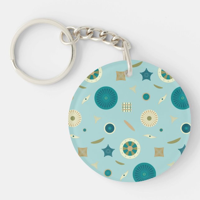 Delightful Diatoms Acrylic Keychain (Front)