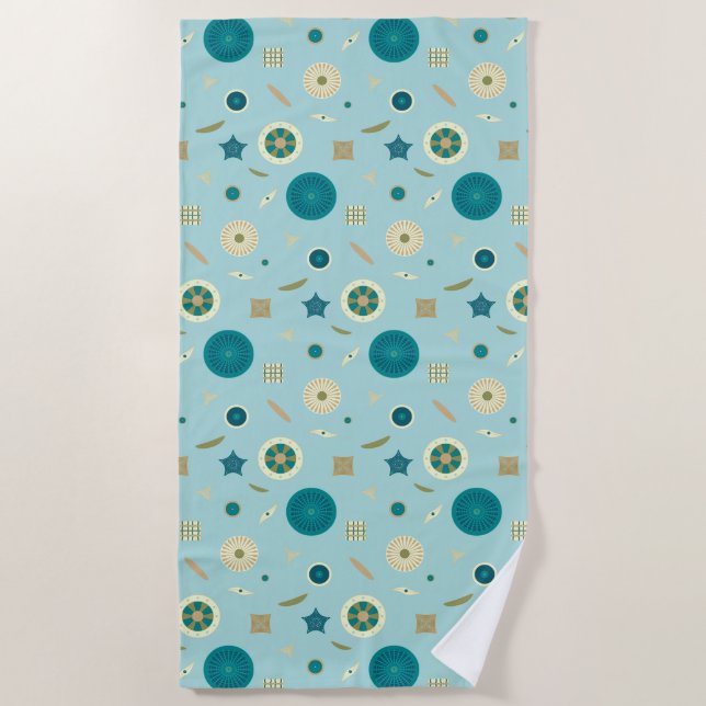 Delightful Diatoms Beach Towel (Front)
