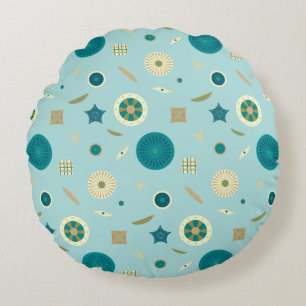 Delightful Diatoms Round Pillow