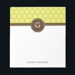 Delightful Dots Personalised Notepad<br><div class="desc">Personalise our modern notepads to create a unique addition to your desk or create as a gift for someone else! Perfect as teacher gifts too! 
 Design ©berryberrysweet.com</div>