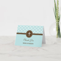 Delightful Dots Thank You Card - Blue