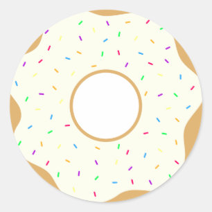 Delightful Doughnut Classic Round Sticker