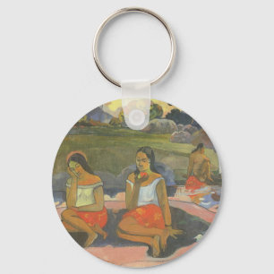 Delightful Drowsiness by Paul Gauguin, Vintage Art Key Ring