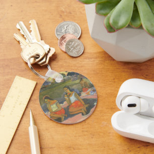 Delightful Drowsiness by Paul Gauguin, Vintage Art Key Ring