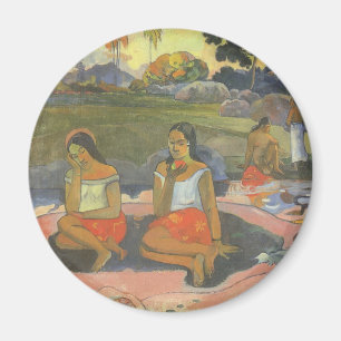 Delightful Drowsiness by Paul Gauguin, Vintage Art Magnet