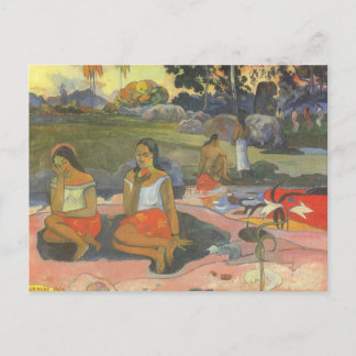 Delightful Drowsiness by Paul Gauguin, Vintage Art Postcard