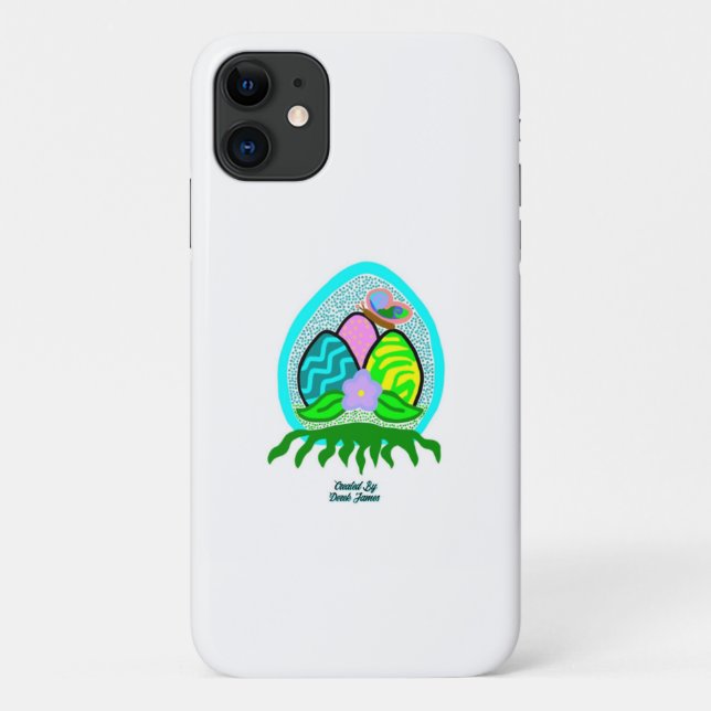 Delightful Easter Eggs Apple iPhone 11 Case (Back)