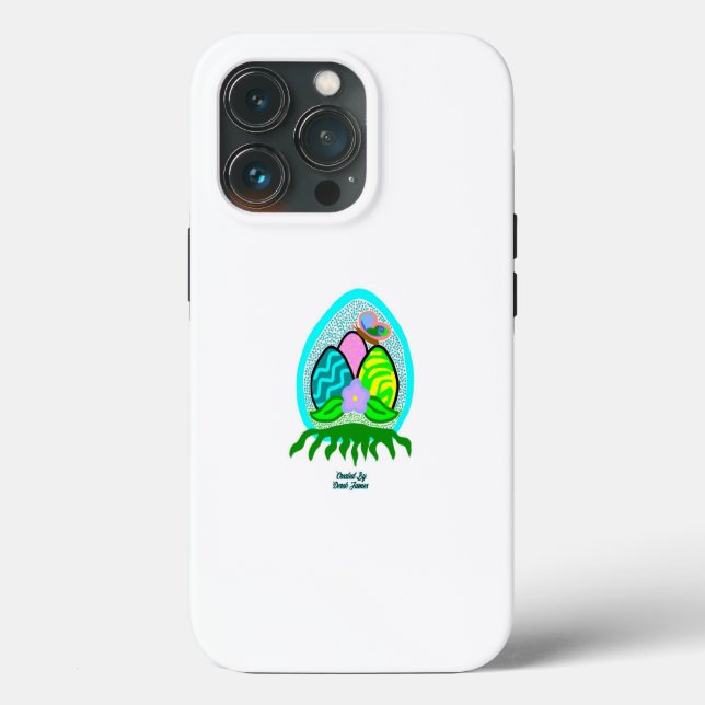 Delightful Easter Eggs Apple iPhone 13 Pro Case (Back)