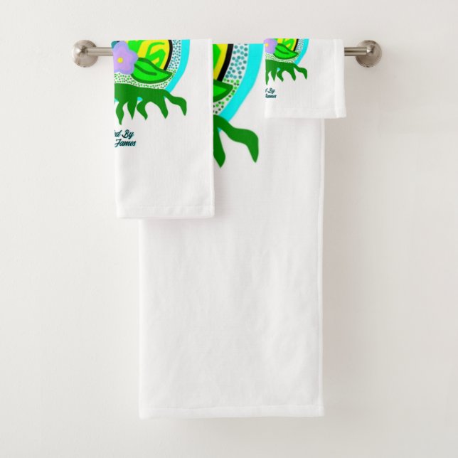 Delightful Easter Eggs Bathroom Towel Set (Insitu)
