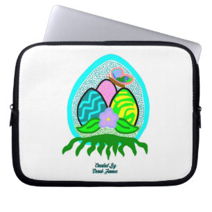 Delightful Easter Eggs Neoprene Laptop Sleeve