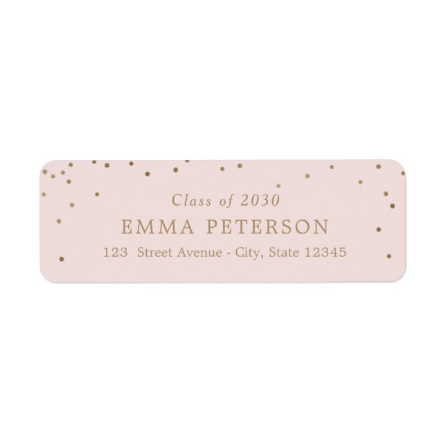 Delightful EDITABLE COLOR Graduation Address (Front)