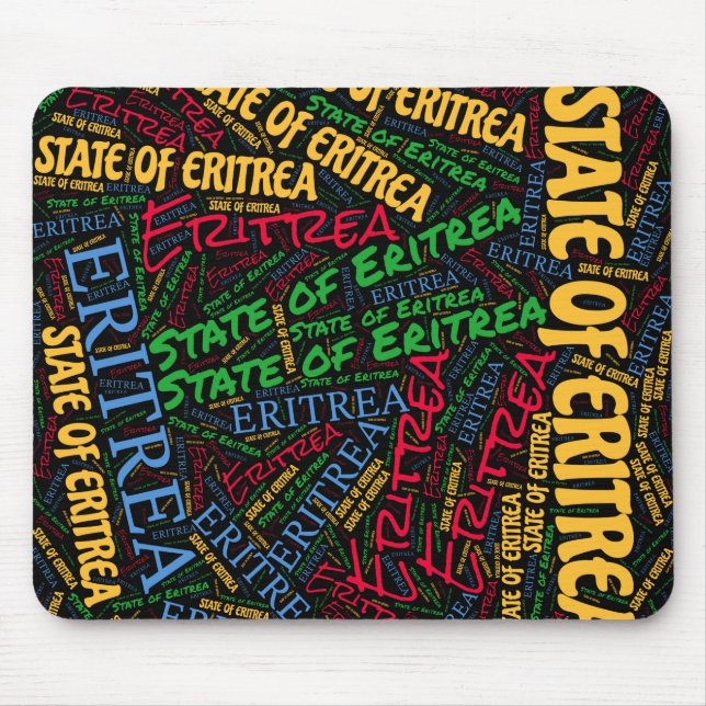 Delightful Eritrea Flag Colors Patriotic Mouse Mat (Front)