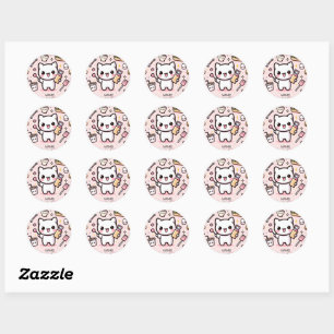 Delightful Foodie Finds Classic Round Sticker