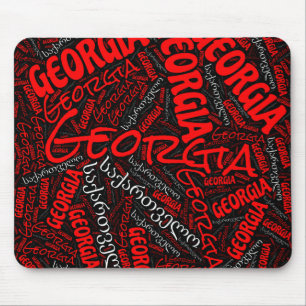 Delightful Georgia Flag Colours Patriotic Mouse Mat