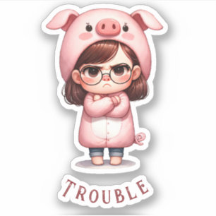 Delightful "Girl in Pig Costume/Trouble" Vinyl