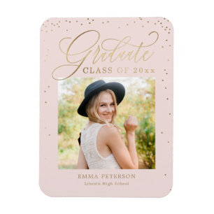 Delightful Graduation Announcement Magnet