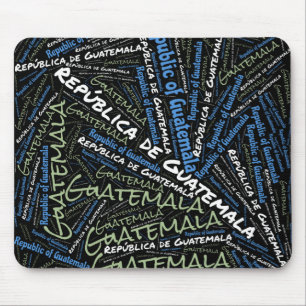 Delightful Guatemala Flag Colours Patriotic Mouse Mat
