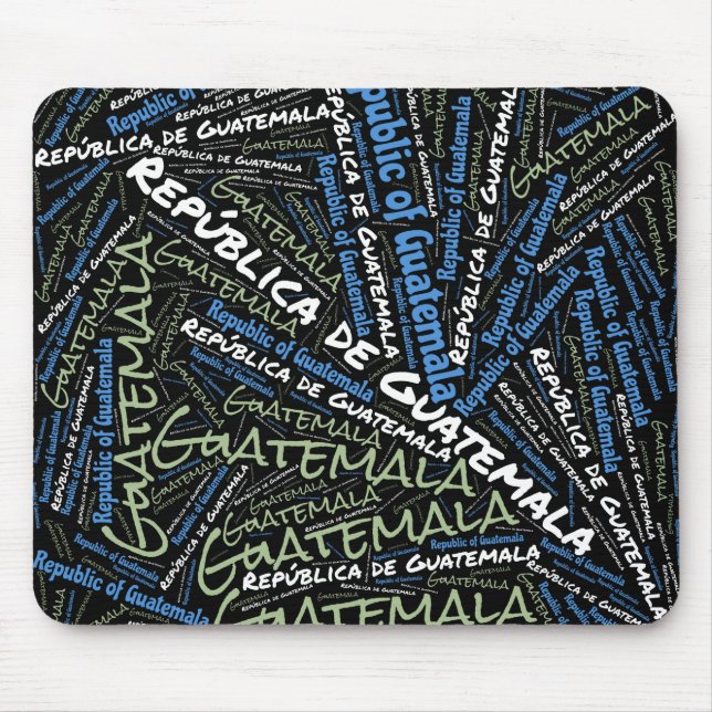 Delightful Guatemala Flag Colours Patriotic Mouse Mat (Front)