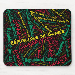 Delightful Guinea Flag Colours Patriotic Mouse Mat