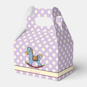 Delightful Hearts Rocking Horse Shower Favour Box