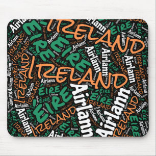 Delightful Ireland Flag Colours Patriotic Mouse Mat