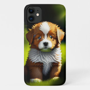 Delightful Little Brown & White Puppy iPhone 11 Case
