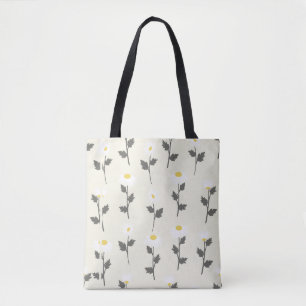 Delightful Little Daisies Wildflowers Floral Tote Bag