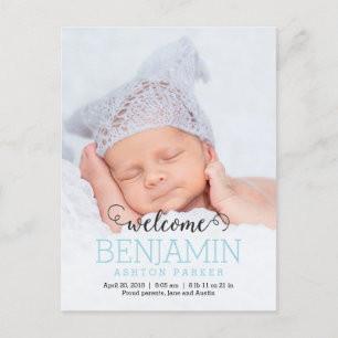 DELIGHTFUL Modern Birth Announcement