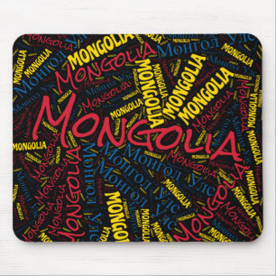 Delightful Mongolia Flag Colours Patriotic Mouse Mat