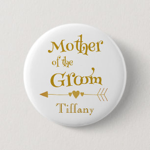 Delightful Mother of the Groom 6 Cm Round Badge