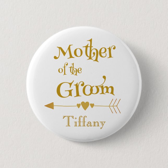 Delightful Mother of the Groom 6 Cm Round Badge (Front)
