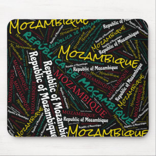 Delightful Mozambique Flag Colours Patriotic Mouse Mat