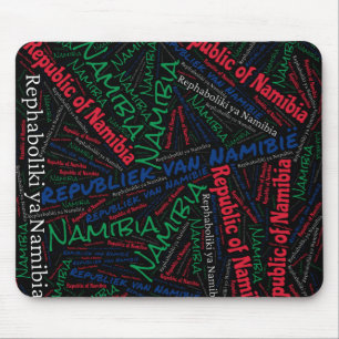 Delightful Namibia Flag Colours Patriotic Mouse Mat