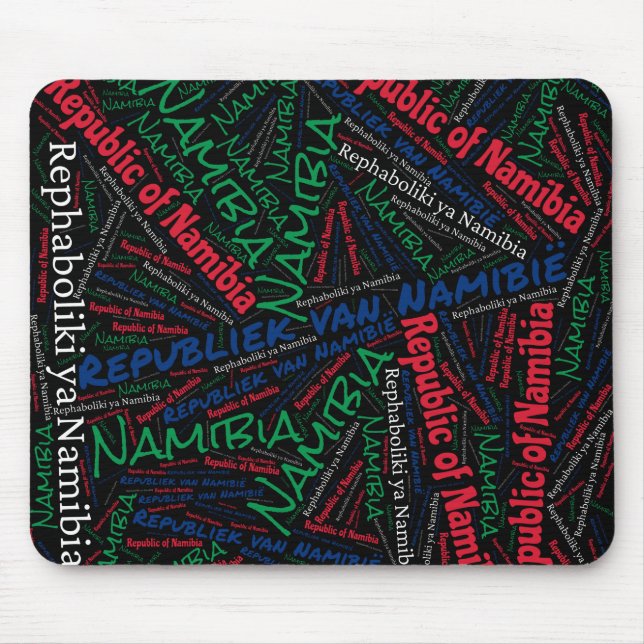 Delightful Namibia Flag Colours Patriotic Mouse Mat (Front)