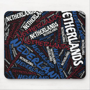 Delightful Netherlands Flag Colours Patriotic Mouse Mat