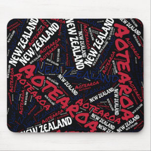 Delightful New Zealand Flag Colours Patriotic Mouse Mat