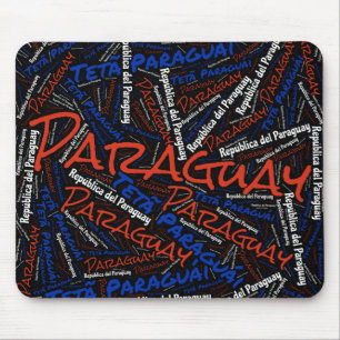 Delightful Paraguay Flag Colours Patriotic Mouse Mat