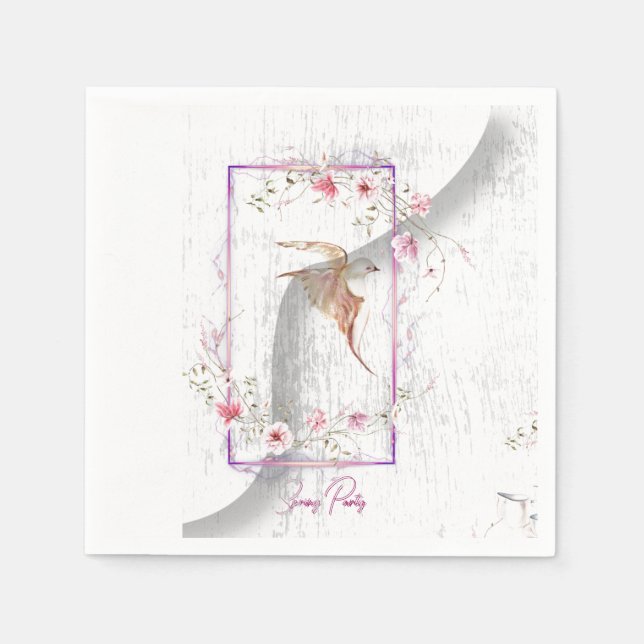 Delightful party paper napkins  (Front)