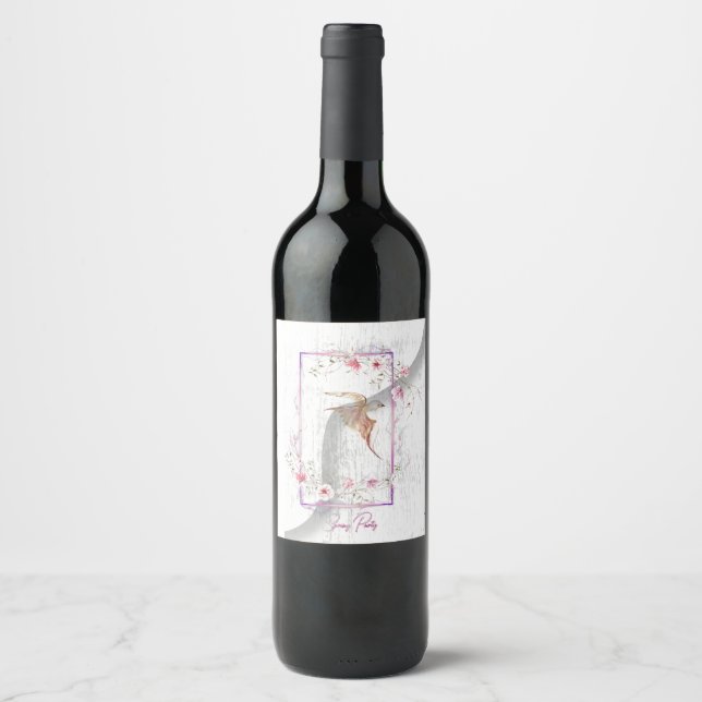 Delightful party wine label  (Front)