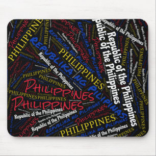 Delightful Philippines Flag Colours Patriotic Mouse Mat