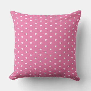 Delightful Pink Heart Grid for Love-Inspired Cushion